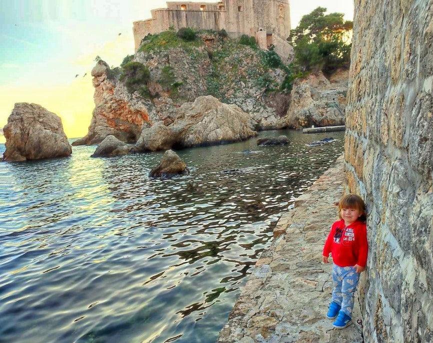 Wandering the streets of Dubrovnik with a toddler 