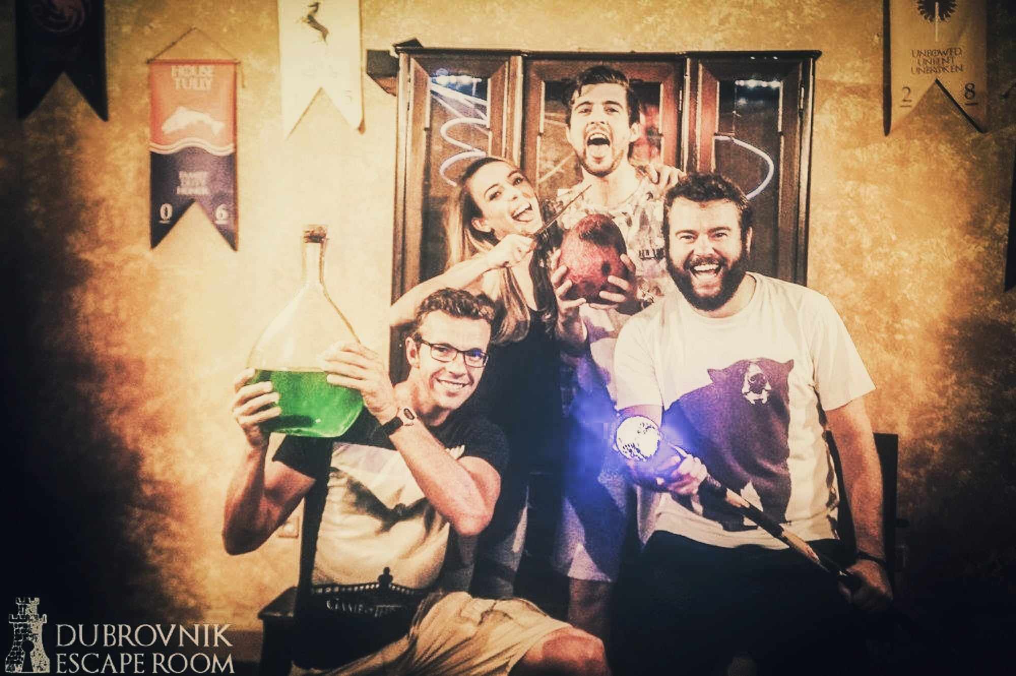 Players immersed in an epic indoor adventure inspired by Game of Thrones in Dubrovnik