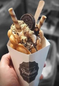 Kids love the sweets in Dubrovnik Prekala shop